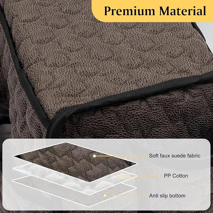 Remote Control Holder, Non Slip Bedside Caddy TV Remote Holder Armchair Caddy, Recliner Armrest Organizer with 14 Pockets for Cell Phone TV Remote Control Magazines