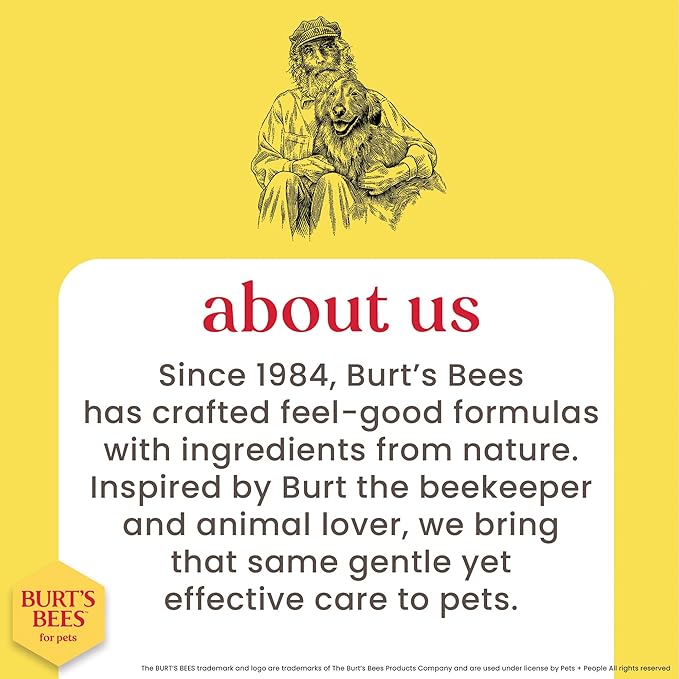 BURT'S BEES FOR PETS Hypoallergenic Dog Shampoo with Shea Butter and Honey, Gentle Fragrance Free Shampoo for Sensitive Dogs with 95% Natural Origin Skin and Coat Formula, 16 Fl Oz - 6 Pack