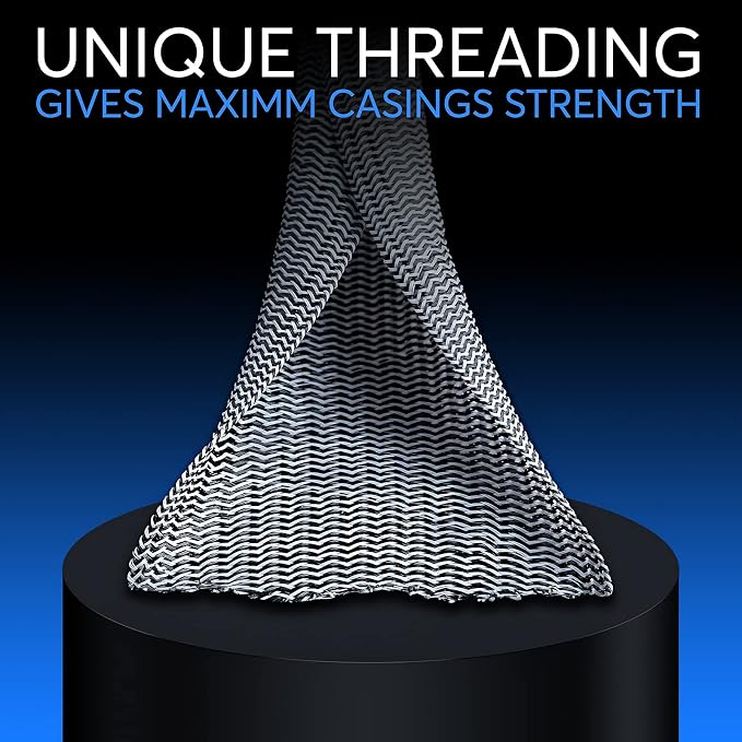 Maximm Cable Management Wire Loom 6ft 1 Inch Black and White Split Cord Protector