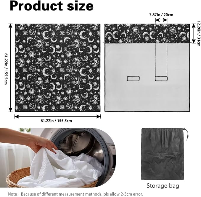 Renewold Back Seat Cover for Car Trucks Van SUV Sedan, Rear Bench Towel Seat Covers for Dogs, Automotive Backseat Towel Mat, Moon Print, After Workout Hiking Gym, Picnic Yoga Pad