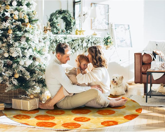 Bnuitland 80 Inch Pizza Funny Blanket, 300 GSM Double Sided Giant Novelty Tortilla Realistic Food Blanket for Your Family, Adults and Kids