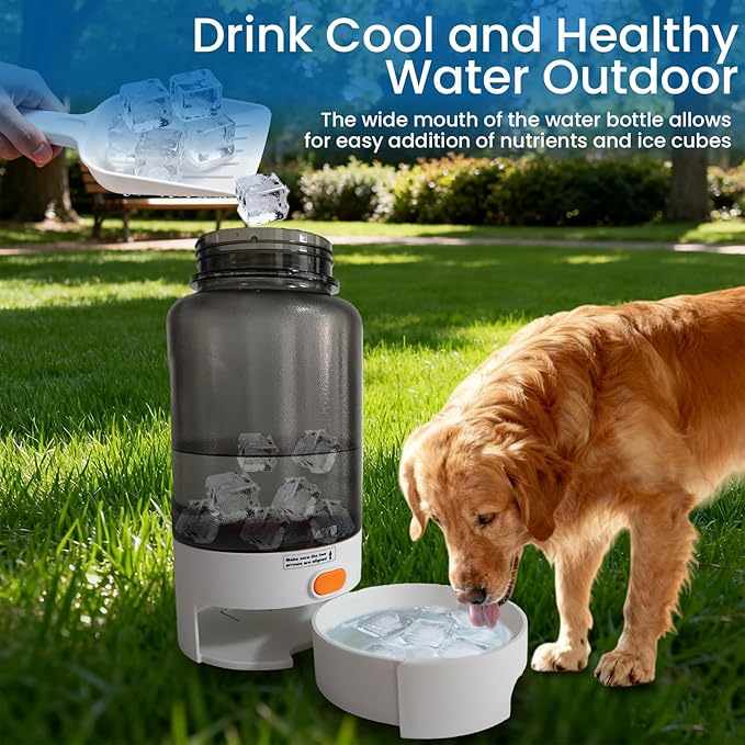 52oz Portable Dog Water Bottle, Dog Travel Water Bottle for Camping Hiking Outdoor Walking (White)