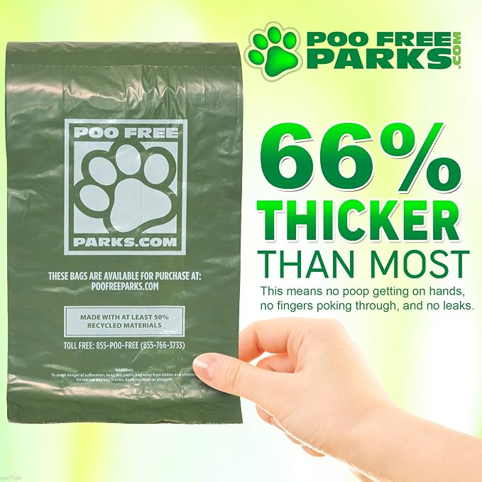 Dog Waste Bags (3 Roll/ 600 Count - XL) | Biodegradable XL Expandable Gusseted Bags | Extra Thick Pet Waste Bag | Leak-Proof