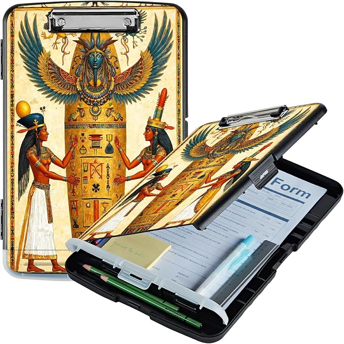 A4 Clipboard with Storage Pen Holder, Clipboards Organizer Nursing Clipboard Foldable File Folder Plastic Clipboard Folio Clip Board for Office Work Classroom Doctor, Man Africa