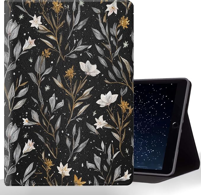 Tablet Case for iPad 10.5 Inch (iPad Air 3/Pro,2017/2019),Shockproof Protective Cover with Stand,Auto Wake/Sleep,Vintage Floral
