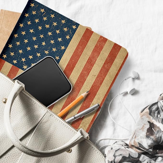 for Microsoft Surface Pro X/Pro X Plus-13 2019/2020/2021/2024 Tablet Case,Auto Wake/Sleep,Adjustable Stand Protective Cover - American Flag Forest