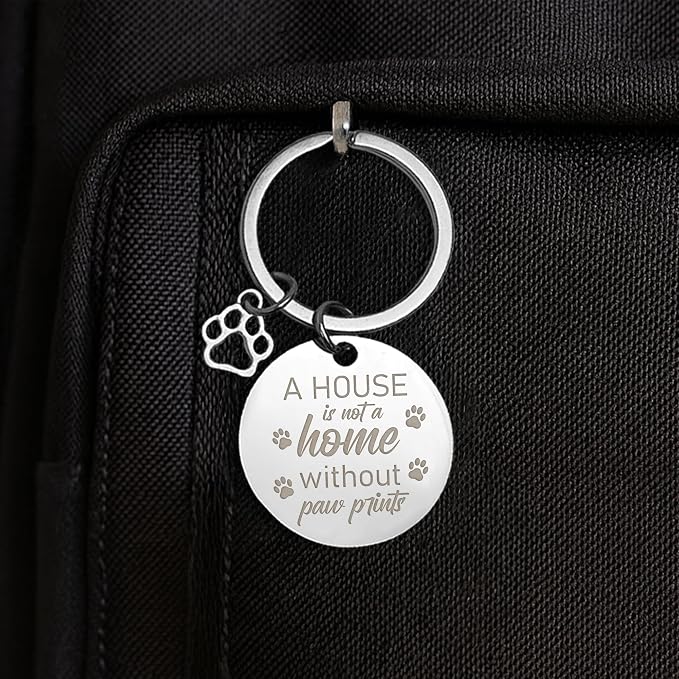 Dog Leash Holder for Wall Mount with Scrabble Letters, Wooden Paw Print Wall Hook, Pet Collar and Harness Organizer for Entryway, Key Hook for Pet Lovers & Dog Owners, Home Decor PF283