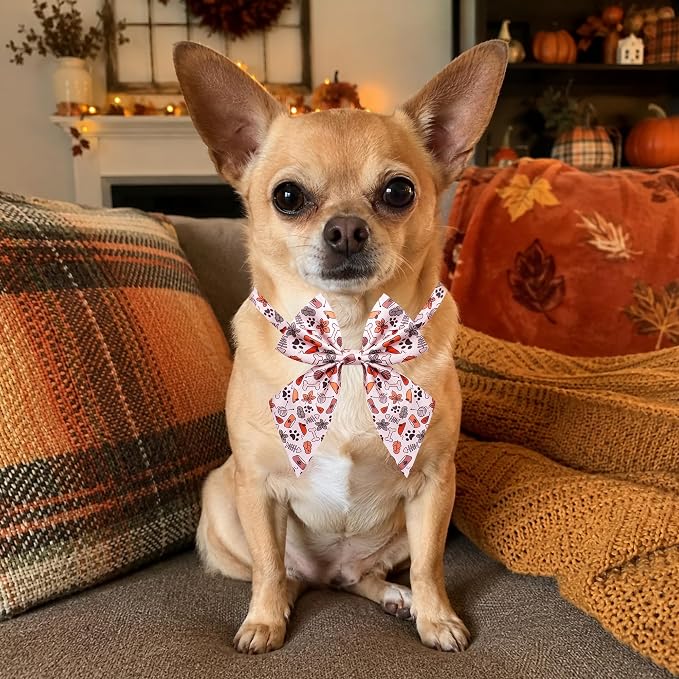 PET SHOW 10 Pack Fall Sailor Dog Bowties for Small Dogs