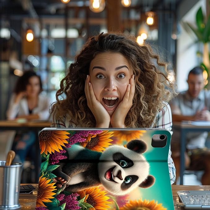 for Samsung Galaxy Tab A11 Plus/A11+ 5G 11 Inch 2025 Model X230/X236B Tablet Case,Auto Wake/Sleep,Adjustable Stand Protective Cover - Sunflower Butterfly Art