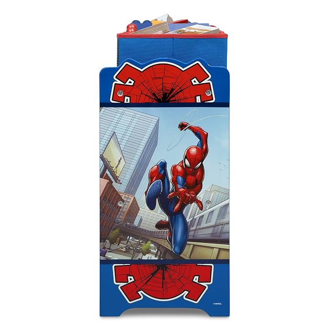 Marvel Spider-Man Deluxe 9 Bin Design and Store Toy Organizer by Delta Children, Greenguard Gold Certified