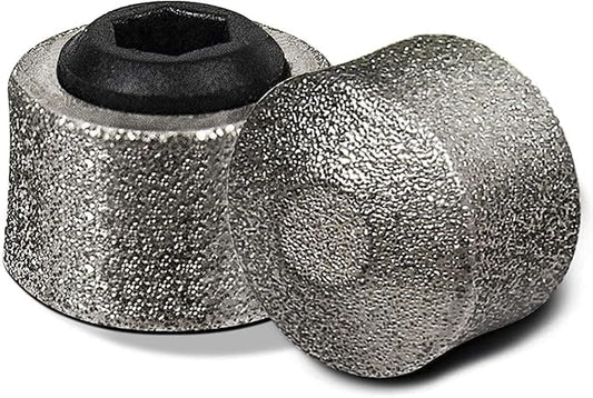 REXIPETS Dog Nail Grinder Replacement Head - Pet Nail Grinder Diamond Tip for Paws- 2 Pack Professional Dog Claw Grinder Bits Replaceable Diamond Nail Grinder Wheel (Short)