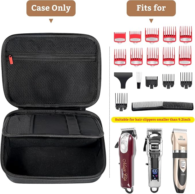 ProCase Hard Travel Case for Hair Clippers Bundle Hard Pet Grooming Tool Storage Case