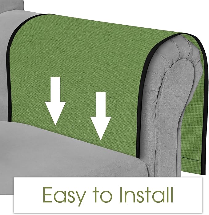 Joywell Armrest Organizer Remote Holder, Piquant Green | For Recliner Armchair, Couch Sofa Arm Chair Caddie, 6 Pocket Storage, For Magazine, iPad, Phone