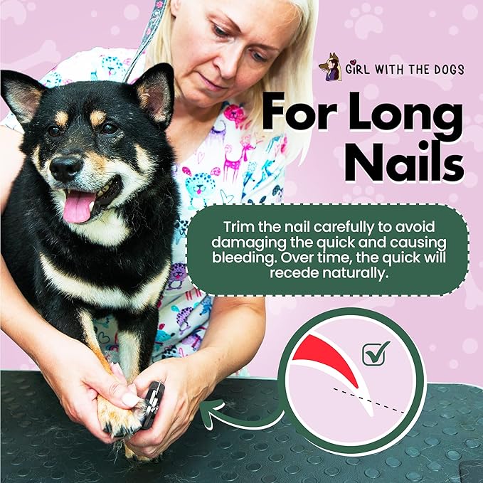 Pet Nail Clippers by Girl With The Dogs, Nail Clippers for Grooming and Claw Care for Cats/Dogs (Small)