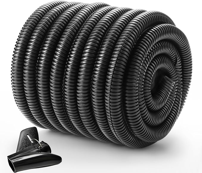 Wire Loom 1/2 inch 33ft, Split Loom Cord Protectors from Pets | Wire Protector Tubing, Flexible Wire Conduit, Electrical Cord Cover for Automotive, Black