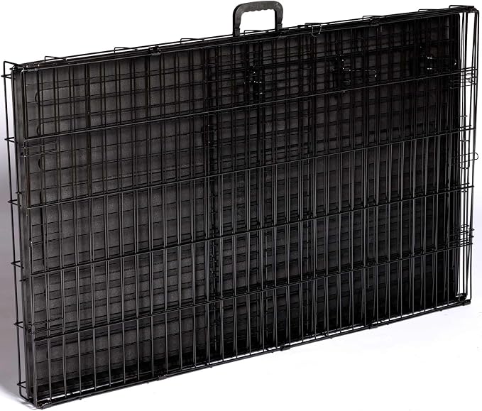 Prevue Pet Products Home On-The-Go Single Door Dog Crate - Extra Large Collapsible Dog Cage for Travel, Indoor, and Outdoor Use, Foldable Kennel Design, Deep Plastic Pan - XL, Black | Extra Large Collapsible Dog Cage for Travel, and Outdoor Use, Foldab...