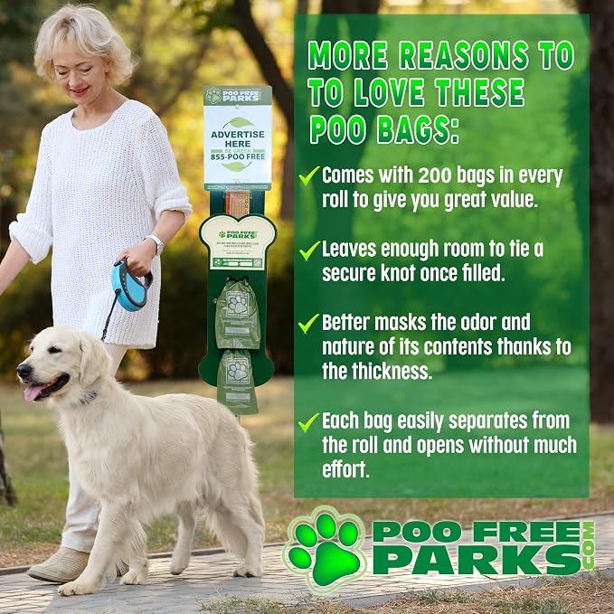 Dog Waste Bags (3 Roll/ 600 Count - XL) | Biodegradable XL Expandable Gusseted Bags | Extra Thick Pet Waste Bag | Leak-Proof