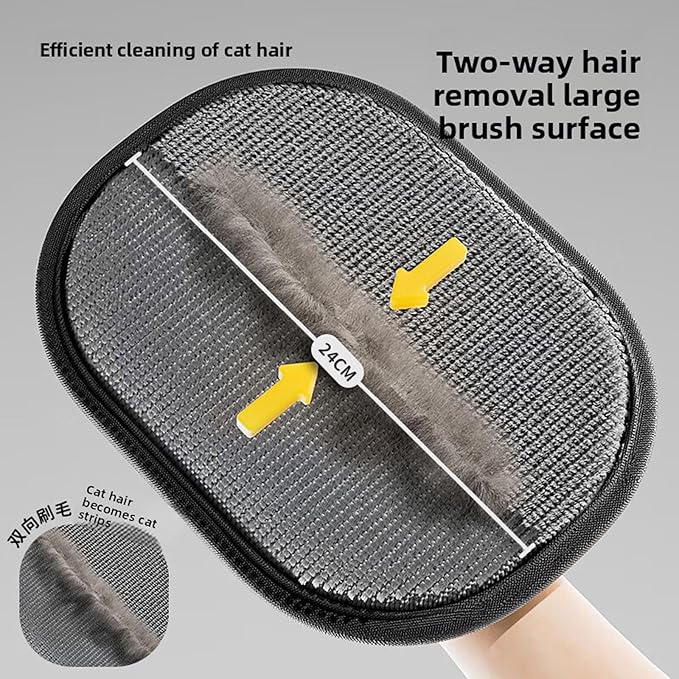 Pet Hair Removal Glove for Cats&Dogs,Upgraded Electrostatic Pet Hair Glove,Reusable Magic Brush Pet Hair Remover Tool for Laundry,Couch,Carpet,Car Seat(2pack)