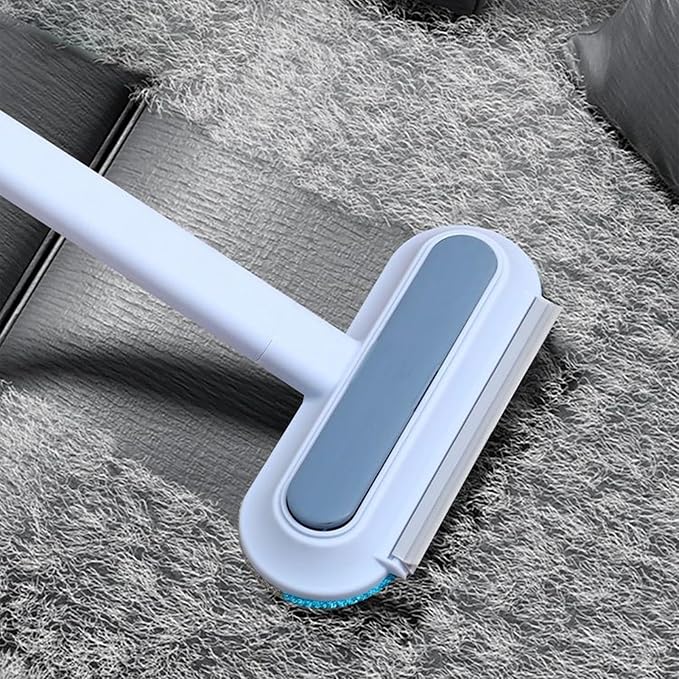 Extendable Cat Brush, Washable Lint Remover, Long Handle Cleaner, Multifunctional Furniture Carpet Organizer, Portable Clothes Cleaning Accessory, Grooming Tool for Cats, Carpets, Clothes, 59x18.5x3cm