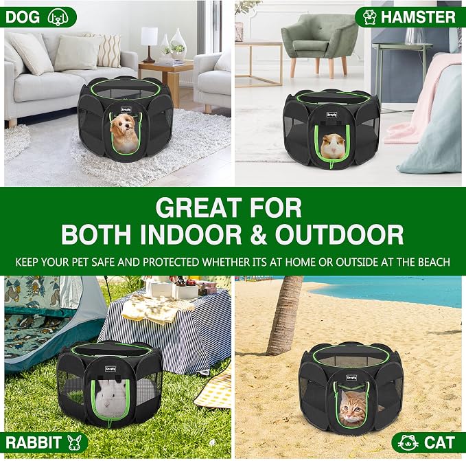 Foldable Pet Playpen, Pop Up Dog Kennel Tent for Indoor and Outdoor Use | Foldable Pet Playpen, Pop Up Dog Kennel Tent for Indoor and Outdoor Use