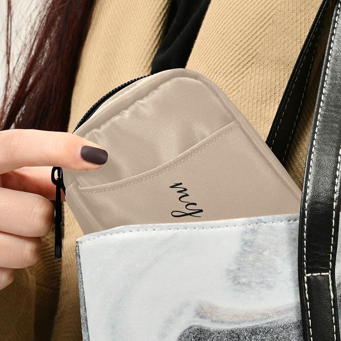 Naanle Text My Pills Pill Box 7 Day Case Bag Travel Organizer with Zipper Portable Weekly Compact Size for Vitamin Supplement Holder A Cartoon Brown 4.6 x 3.14 x 1.88 Inch 0.12 kilograms