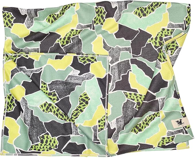Dock & Bay Pet Towel - Super Absorbent & Quick Drying Dog Towels with Bag - 100% Recycled - Undercover Walkies, Large (120x70cm, 47x27)