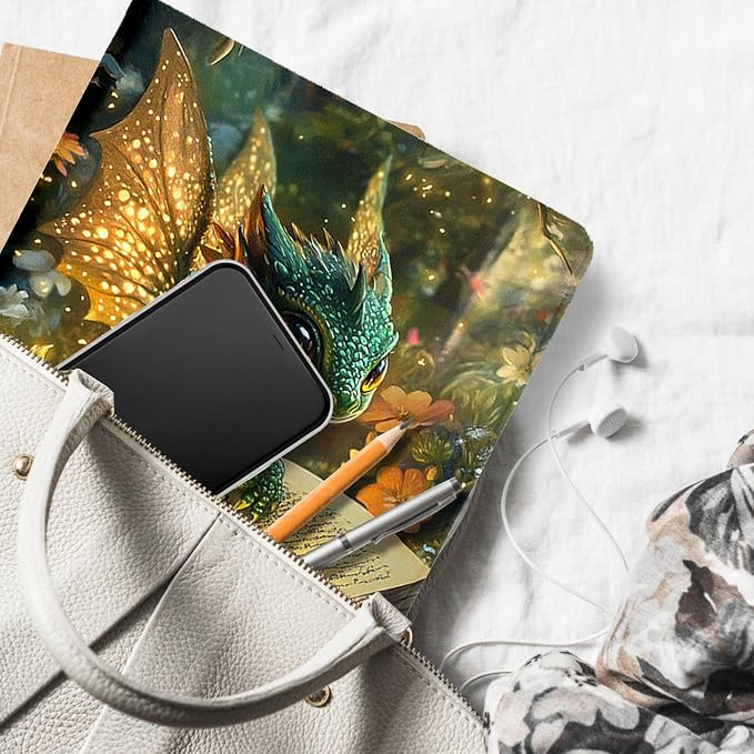 for Microsoft Surface Pro 7 Plus,Surface Pro 7/6/5/4 12.3" Tablet Case,Auto Wake/Sleep,Adjustable Stand Protective Cover - Fantasy Dragon