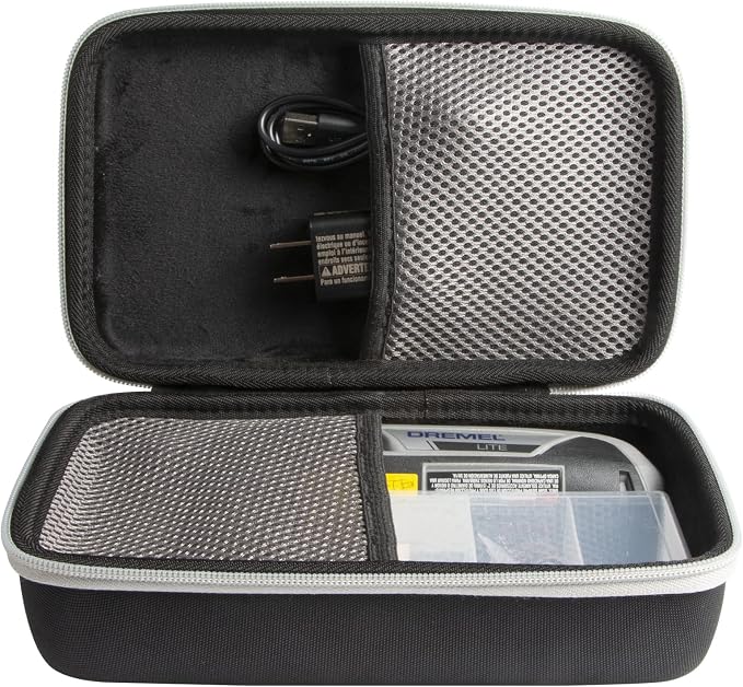 Aenllosi Hard Case for Dremel Lite 7760 N/10 4V Li-Ion Cordless Rotary Tool | Water-resistant design, Dust-resistant design, Impact-resistant design, Case only