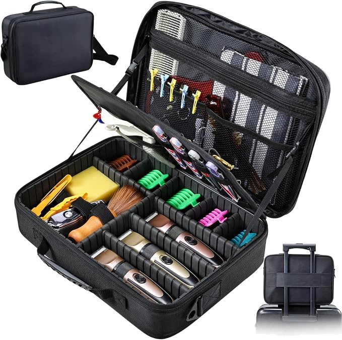 Professional Barber Clipper Case Organizer Bag