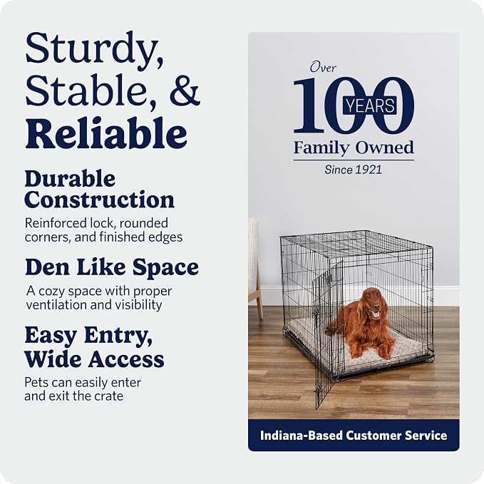 Midwest 42-Inch Single Door iCrate, for Large Breeds, 71-90 lbs