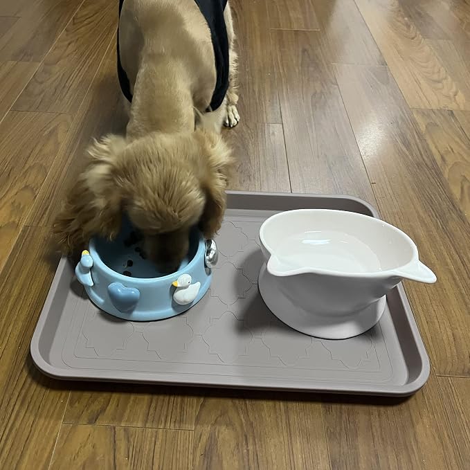 WATANIYA PET Boot Tray for Entryway Indoor, Heavy Duty Shoe Mat Tray 2 Packs, 16.7"x12.8" Waterproof Shoe Trays with Raised Edge, Outdoor Multi-Purpose Mat for Boots, Shoes, Garden