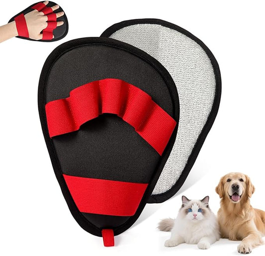 Pet Hair Removal Glove for Dogs & Cats-The Ultimate Pet Hair Remover Tool with 5-Finger Design Electrostatic Magic Brush, Reusable for Pet Hair on Couch, Carpet, Car Trunk, Furniture & Laundry