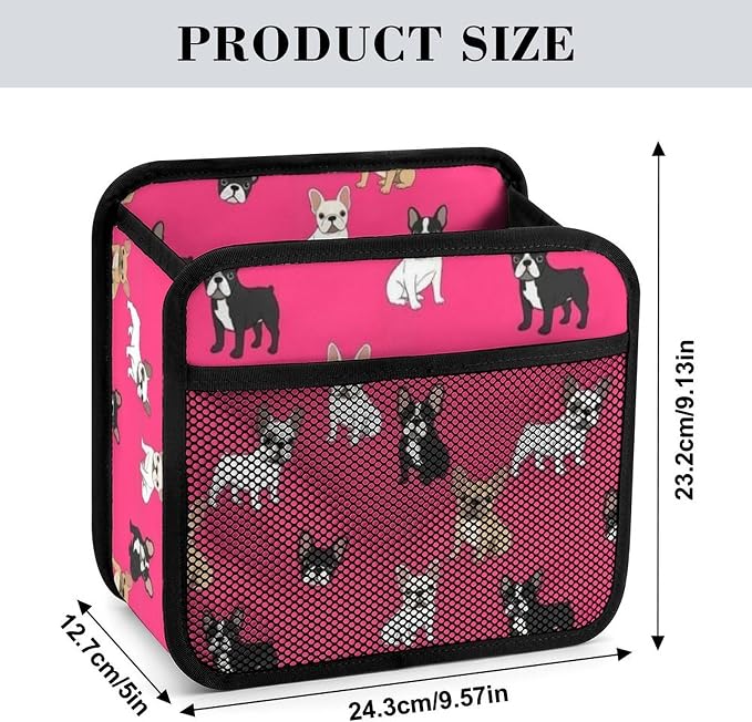 Car Organizers for Seat Back Vehicle Backseat Storage Pocket, French | Bulldogs Dogs Pets Puppy, Auto Hanging Pouch Trash Bag with Adjustable Buckle, Universal Fit for Vehicle Truck