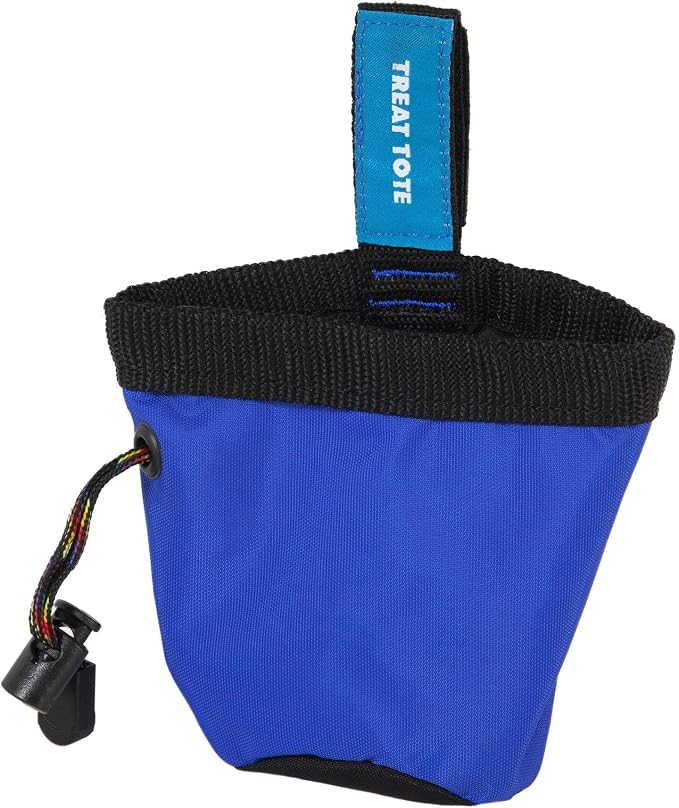 Chuckit! Treat Tote Dog Pouch for Puppy Training, 2 Cup, Assorted Colors | Clips onto belt or waistband, easy access opening, washable material, convenient for daily outdoor use every single day too