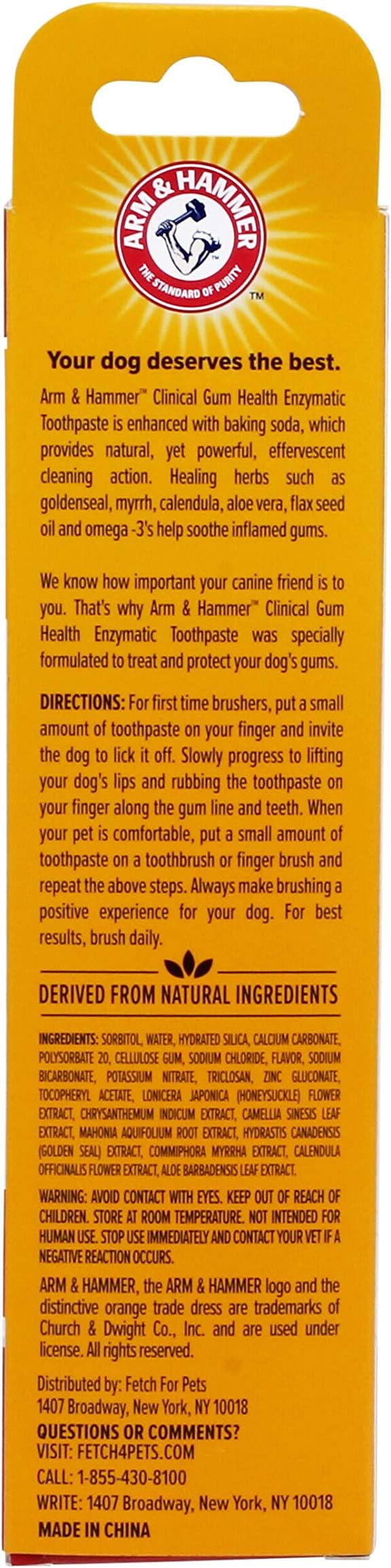 Arm & Hammer for Pets Clinical Care Enzymatic Toothpaste for Dogs | Soothes Inflamed Gums | Dog Toothpaste Enzymatic, Chicken Flavor, 2.5 Oz | Arm and Hammer Toothpaste for Dogs, Dog Dental Care