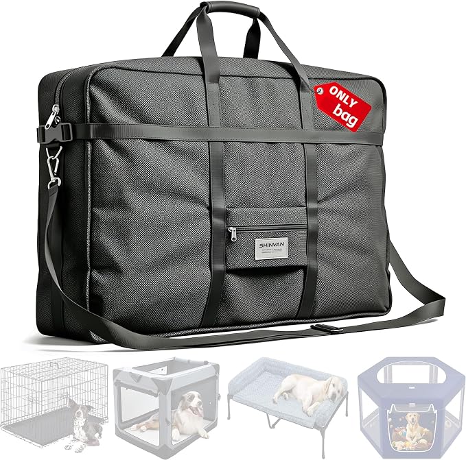 Dog Crate Storage Bag, 42 Inch Heavy Duty Waterproof Travel Bag with Handles for Foldable Wire Crates & Pet Supplies