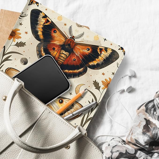 for Microsoft Surface Go 4/3/2/1-10.5" 2021 Tablet Case,Auto Wake/Sleep,Adjustable Stand Protective Cover - Moth Flower Pattern