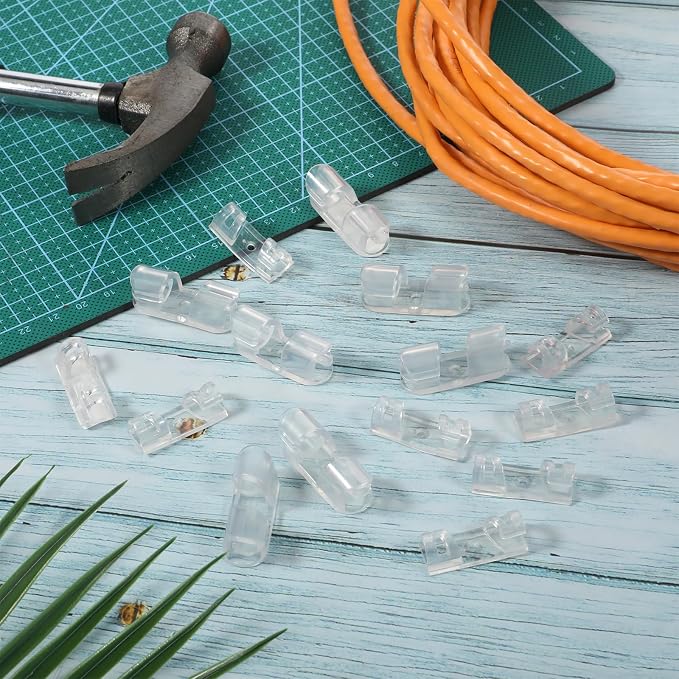 40 PCS Clear Appliance Cord Organizer, Adhesive Cord Holder for Kitchen Appliances, 2 Sizes Cords Wrappers for Neat Cords Management Coffee Maker Air Fryer Pressure Cooker