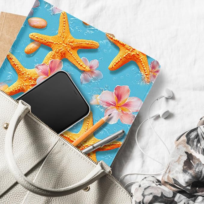 for Microsoft Surface Pro 8-13" 2021 Tablet Case,Auto Wake/Sleep,Adjustable Stand Protective Cover - Starfish Flower Ocean Style