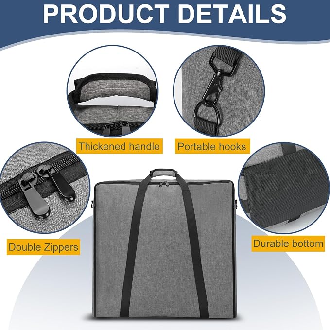 32" Dog Fence Storage Bag for Camping & RV Trips Comfortable Carry | Suitable for Foldable Exercise pens, Dog Fence Travel Bag With Handles, 600D Oxford Fabric,Neat Storage, Wear-Resistant