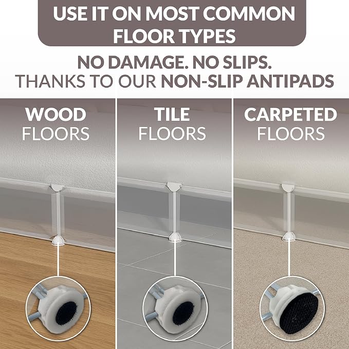 Petsy Under Couch Blocker – Extra Long 138" x 7.9" Furniture Barrier for Dogs & Cats – Prevent Pets from Hiding Under Beds or Sofas – Protect Floors & Keep Your Home Clean, Safe, and Pet-Friendly