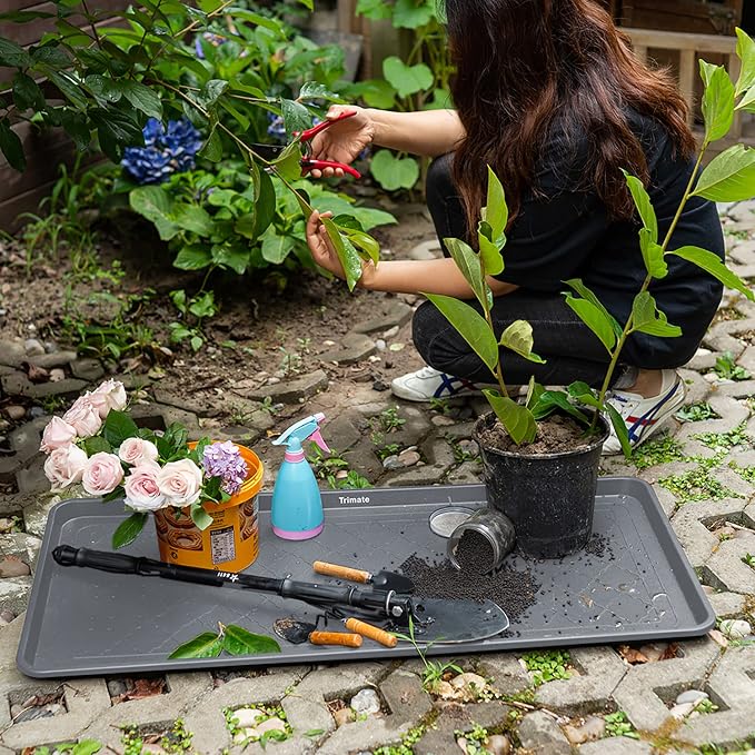 Boot Tray Extra Large 40"x20" - All-Weather, Multi-Purpose | Water-resistant recycled polypropylene, 1.25" raised edges – ideal for mudroom, entryway, garage, pet feeding mat or potted