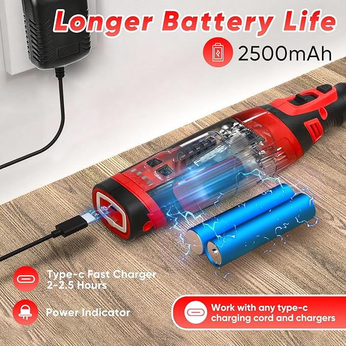 SHALL 8V Cordless Rotary Tool Kit, Lightweight 2.5 Ah Battery Rechargeable Dog Nail Grinder w/ 122 Accessories, 5-Speed Power Rotary Tool for Sanding, Carving, Polishing, Engraving, Pet Grooming