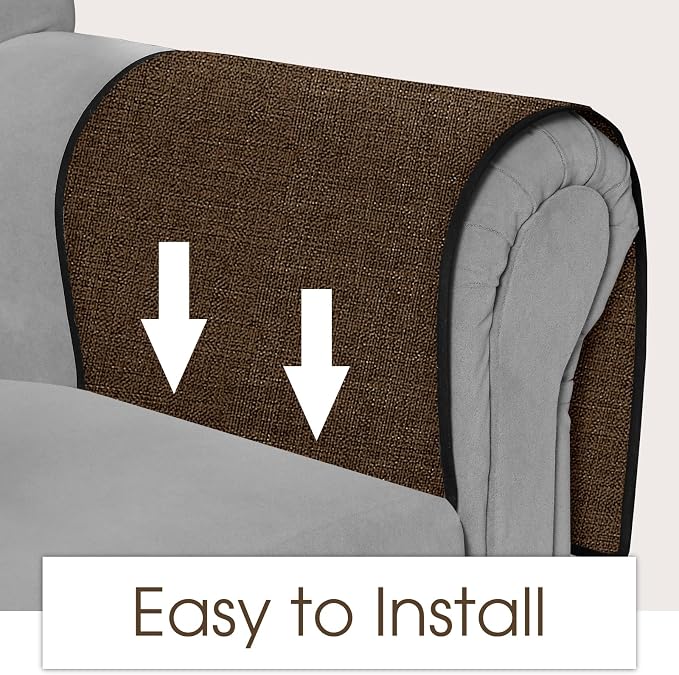 Joywell TV Remote Control Holder for Recliner Sofa Armrest Organizer Couch Caddy Armchair Armrest Organizer Sofa Arm Chair Caddie with 6 Pocket Storage for Magazine, Tablet, Phone, iPad, Dark Brown
