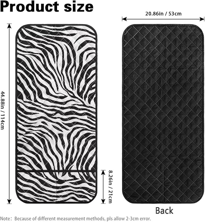 Zebra Print Sofa Arm Covers for Couch Stretch Armrest Covers Easy to Clean Armchair Cover with 2 Pockets Sofa Armchair Slipcovers Recliner SofaArm Protector