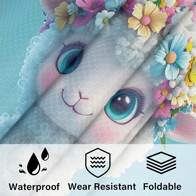 Cute Sheep 6 Set Compression Packing Cubes Animal Expandable Packing Organizer for Travel Accessories Luggage Suitcase Bag