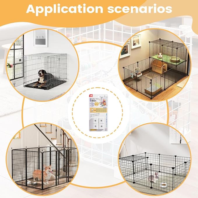 Wire Cube Connectors Multifunction Tight-Fit | Cube Organizer Grid Connectors for Home Dorm Apartment Bedroom Toy Case Animals Crate Closet Organization