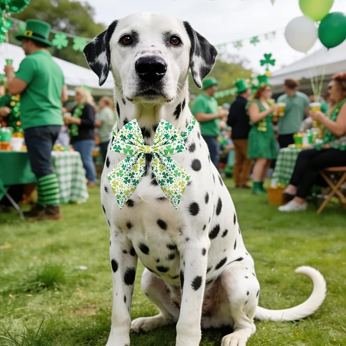 PET SHOW 10 Pack St. Patricks Day Sailor Dog Bowties for Large Dogs