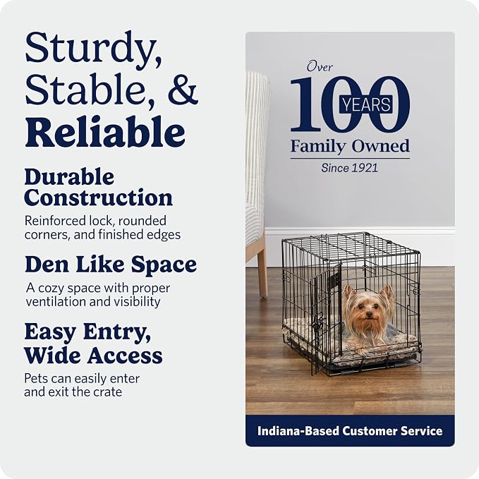 Midwest 18-Inch Single Door iCrate, for Tiny Breeds, Up to 10 lbs