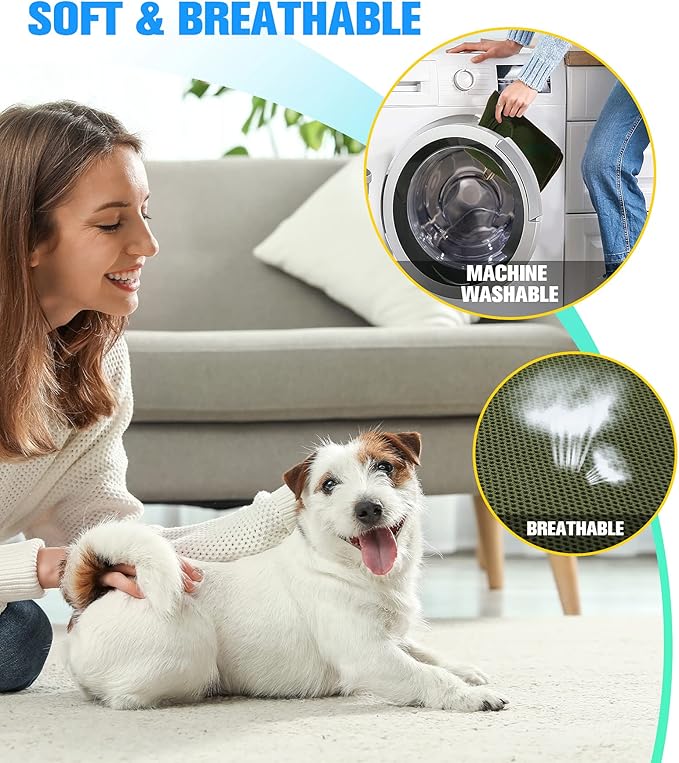 Kkiimatt 10 in 1 Pet Grooming Hammock Harness with Nail Clippers/Trimmer, Nail File, Comb,Dog Nail Hammock, Dog Grooming Sling for Nail Trimming/Clipping (XXXL/Under 140lb, Khaki Green)